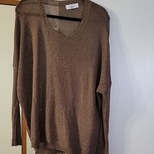 Carly JEAN Brown Knit Sweater